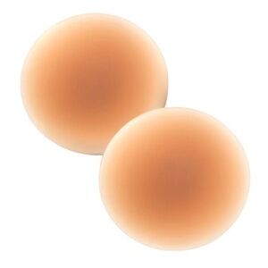 Seamless Nude Silicone Reusable Nipple Covers (Caramel Brown)